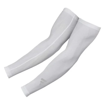 Adidas Compression Arm Sleeves (2-pak, White) - S-M