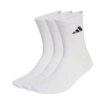 Adidas Essential Crew Strømper (3-pak, White) - 46-48