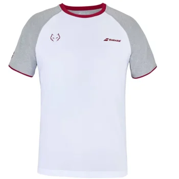 Babolat Crew Neck Tee Juan Lebron (White/White) - S