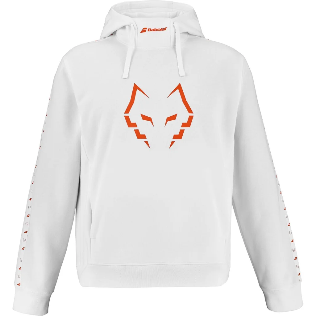 Babolat Hood Sweat Juan Lebron (White/White) - M